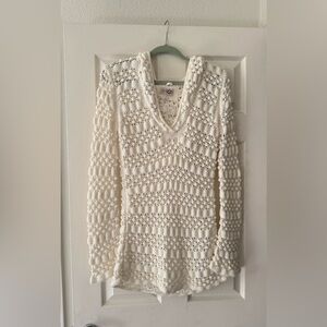 UGG Ivory Textured Knit Pullover